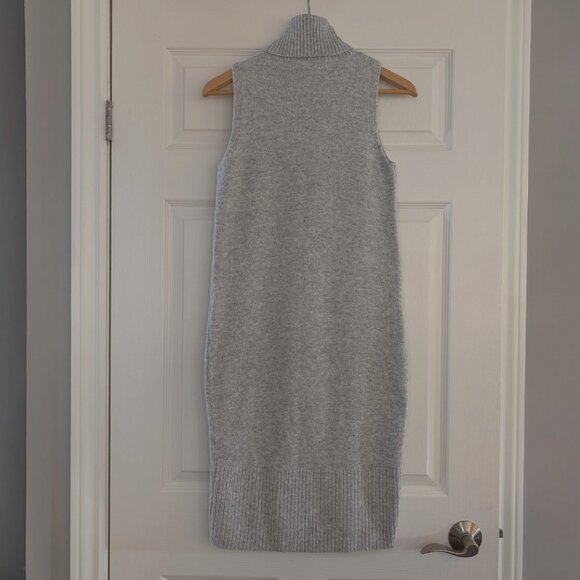 RW&CO turtleneck sweater dress sleeveless grey size XXS - Picture 2 of 16